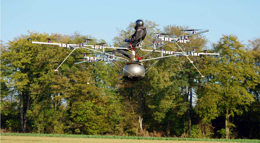 Фотография: Немцы успешно испытали первый в истории пилотируемый мультикоптер №4 - BigPicture.ru