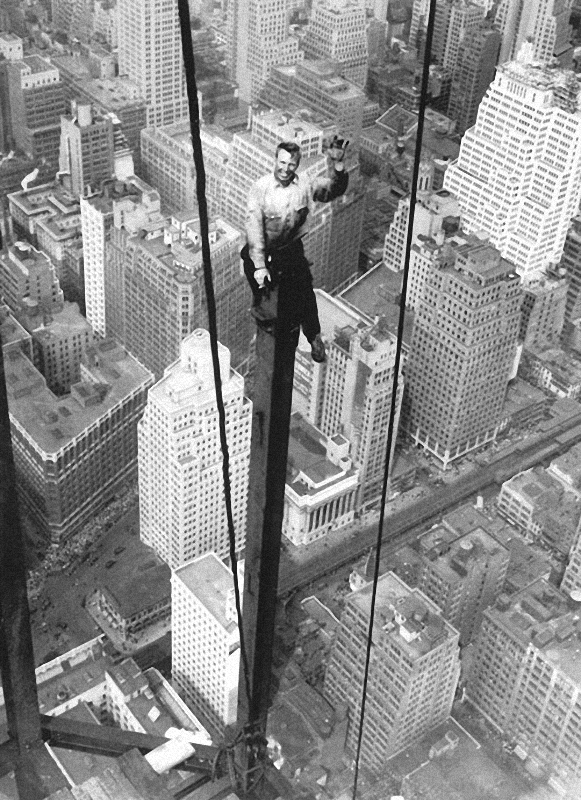 Самые головокружительные фотографии со строительства небоскребов Нью-Йорка
