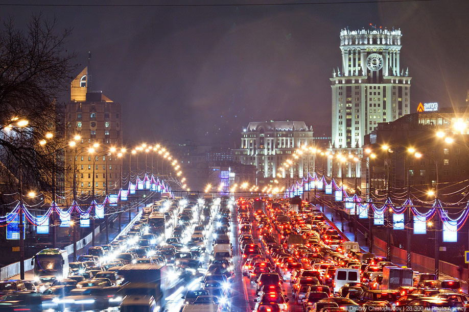 Фотография: Многокилометровые московские пробки №7 - BigPicture.ru