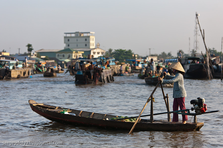 Фотография: Плавучий рынок Кайранг в дельте Меконга №11 - BigPicture.ru