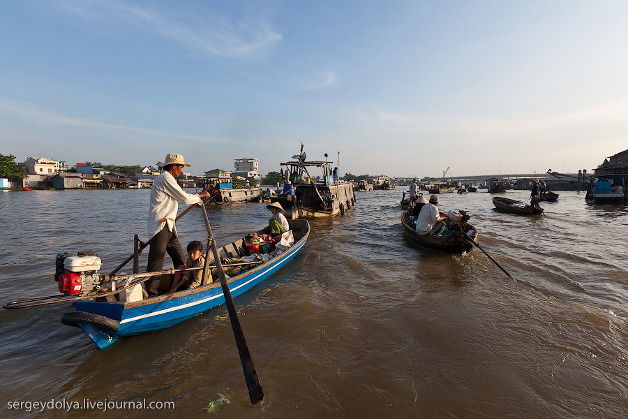 Фотография: Плавучий рынок Кайранг в дельте Меконга №12 - BigPicture.ru