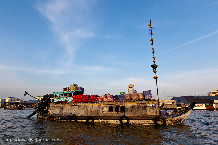 Фотография: Плавучий рынок Кайранг в дельте Меконга №14 - BigPicture.ru