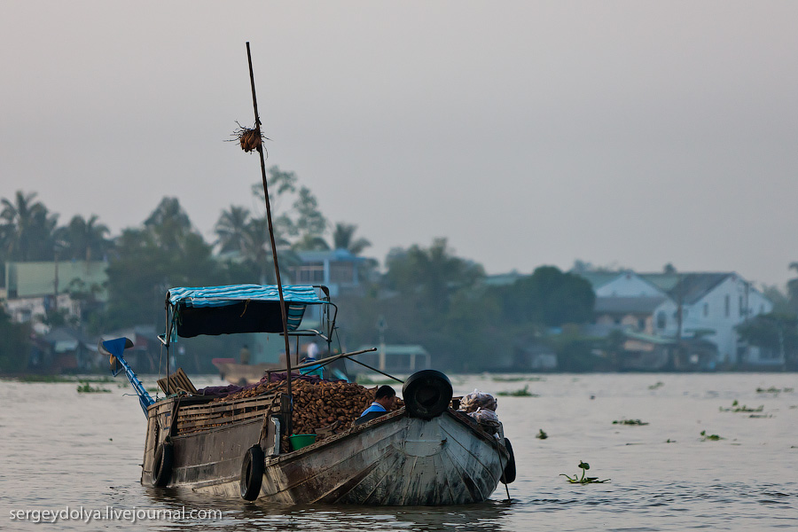 Фотография: Плавучий рынок Кайранг в дельте Меконга №15 - BigPicture.ru