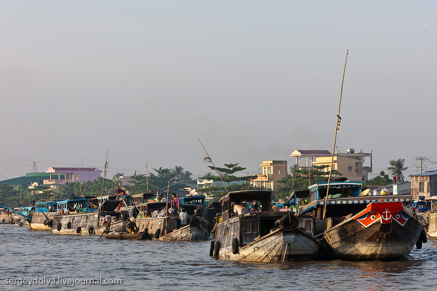 Фотография: Плавучий рынок Кайранг в дельте Меконга №16 - BigPicture.ru