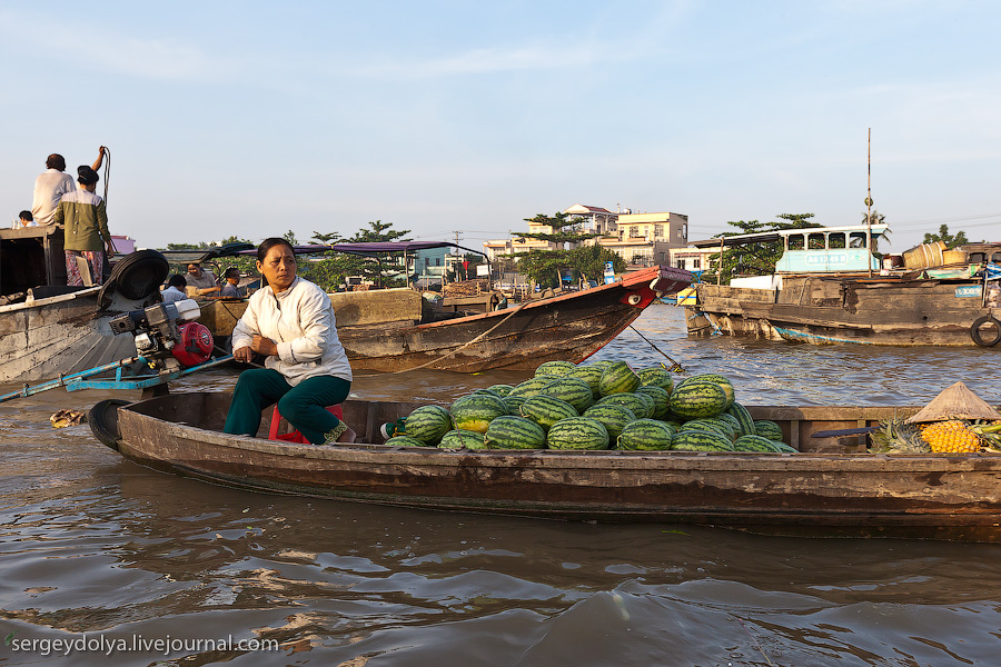 Фотография: Плавучий рынок Кайранг в дельте Меконга №19 - BigPicture.ru