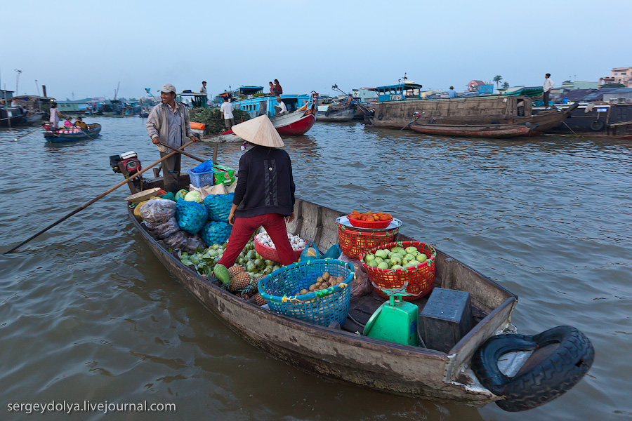 Фотография: Плавучий рынок Кайранг в дельте Меконга №20 - BigPicture.ru