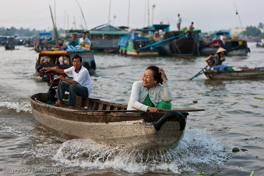 Фотография: Плавучий рынок Кайранг в дельте Меконга №27 - BigPicture.ru