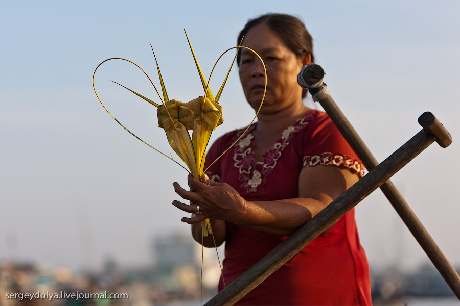 Фотография: Плавучий рынок Кайранг в дельте Меконга №33 - BigPicture.ru