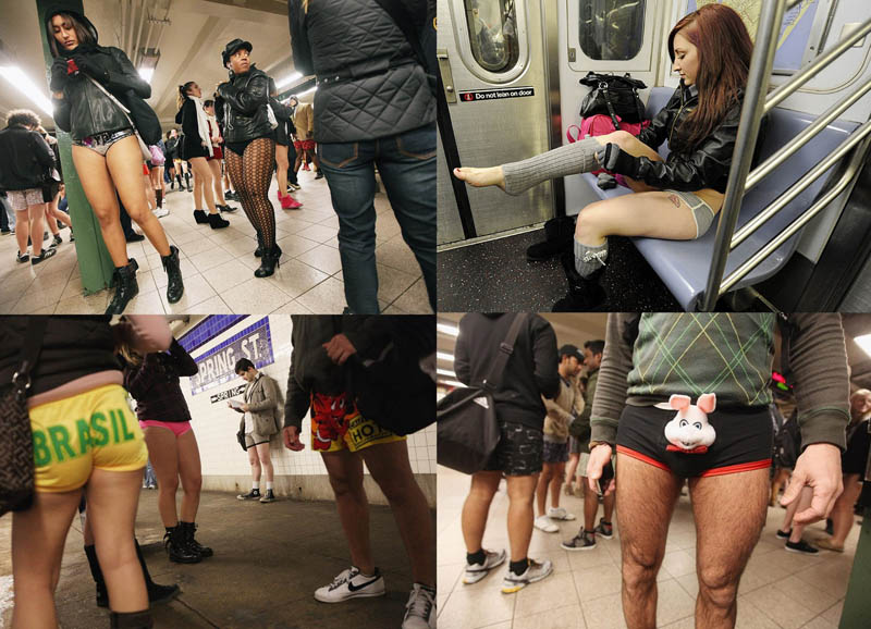В метро без штанов 2012