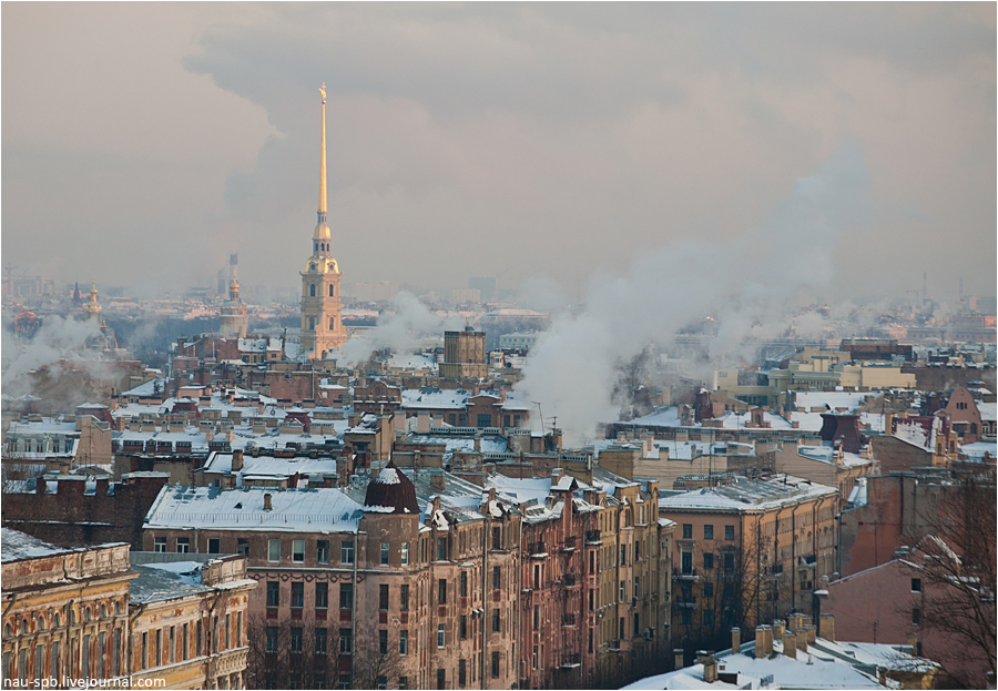 Крыши санкт петербурга зимой