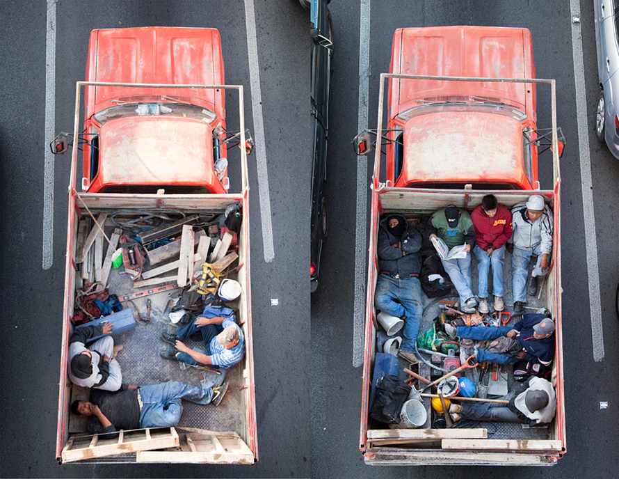Фотография: Как добираются на работу мексиканские рабочие №1 - BigPicture.ru