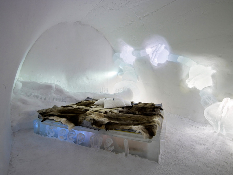 Фотография: Гостиница изо льда и снега в Швеции №18 - BigPicture.ru