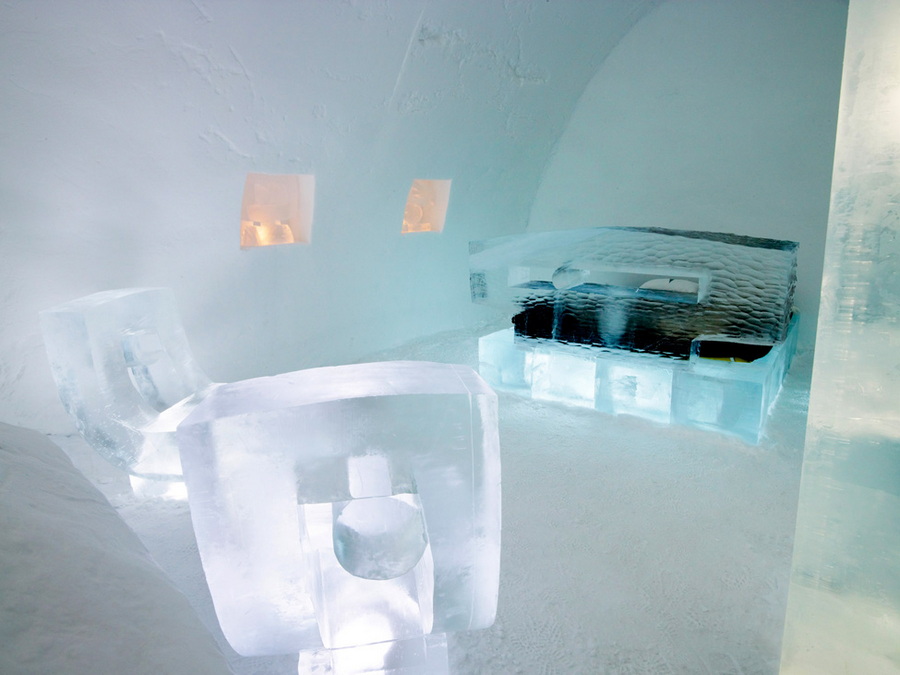 Фотография: Гостиница изо льда и снега в Швеции №10 - BigPicture.ru