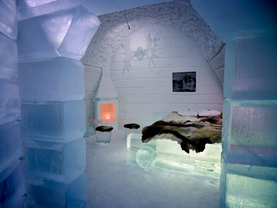 Фотография: Гостиница изо льда и снега в Швеции №8 - BigPicture.ru