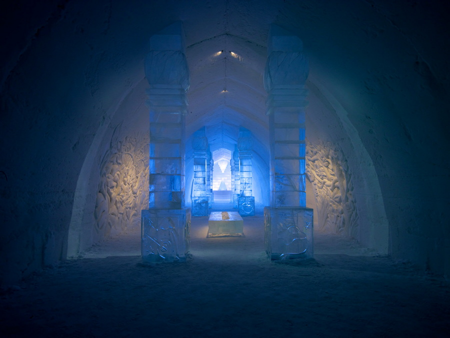 Фотография: Гостиница изо льда и снега в Швеции №4 - BigPicture.ru