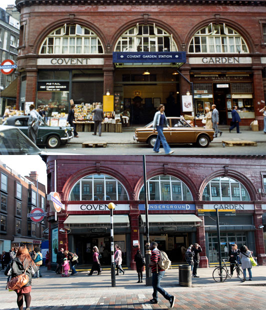 Фотография: Лондонские улицы 40 лет назад и сейчас №14 - BigPicture.ru