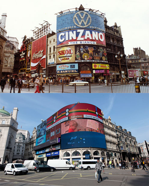 Фотография: Лондонские улицы 40 лет назад и сейчас №3 - BigPicture.ru