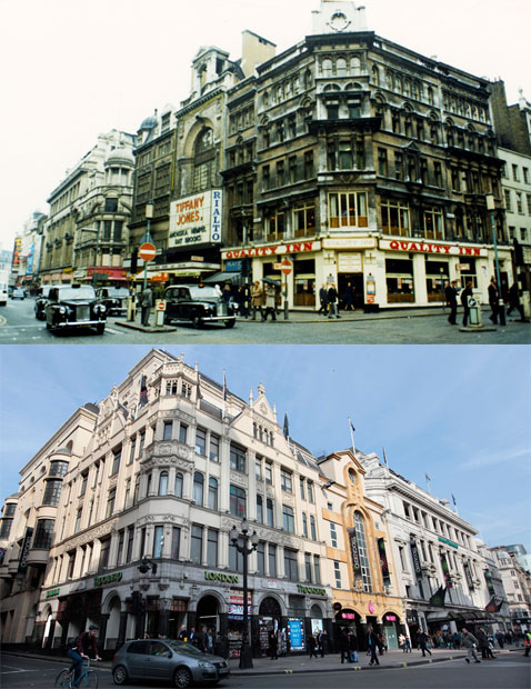Фотография: Лондонские улицы 40 лет назад и сейчас №7 - BigPicture.ru
