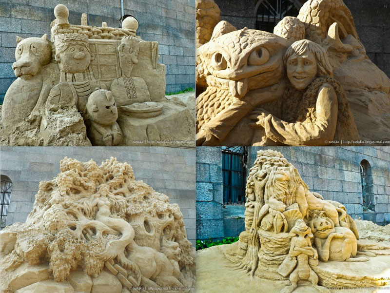 Скульптуры из песка 2012: «Мульт-остров»
