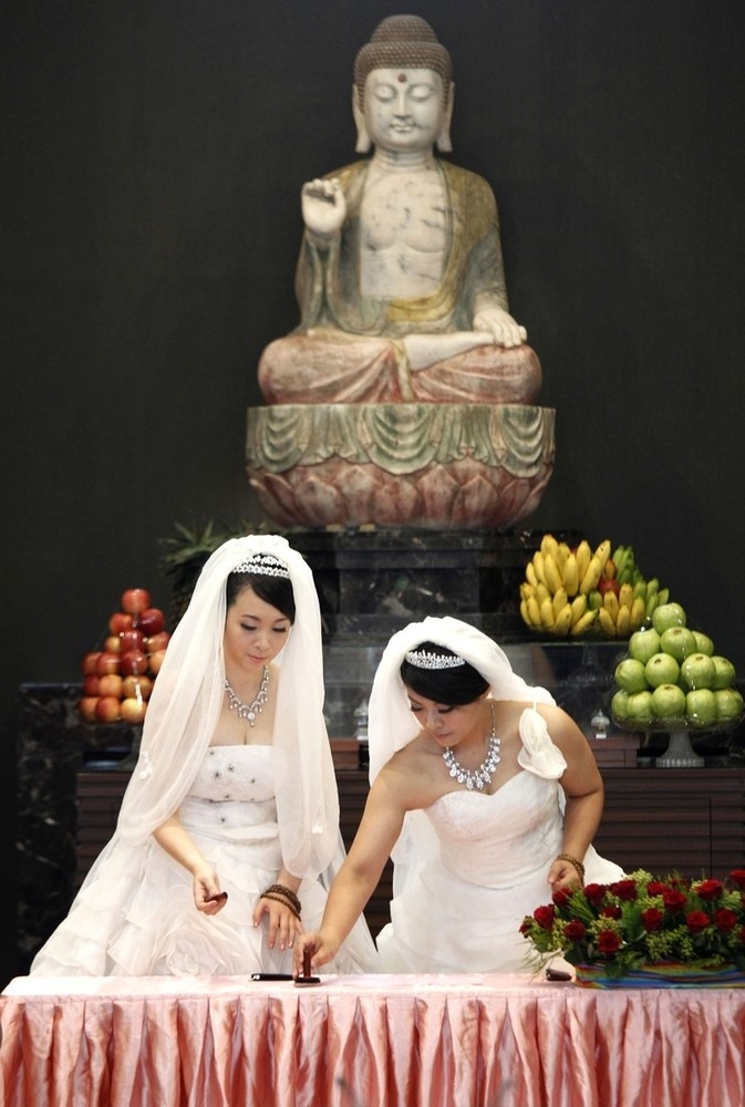 Фотография: На Тайване прошла первая однополая буддистская свадьба №12 - BigPicture.ru