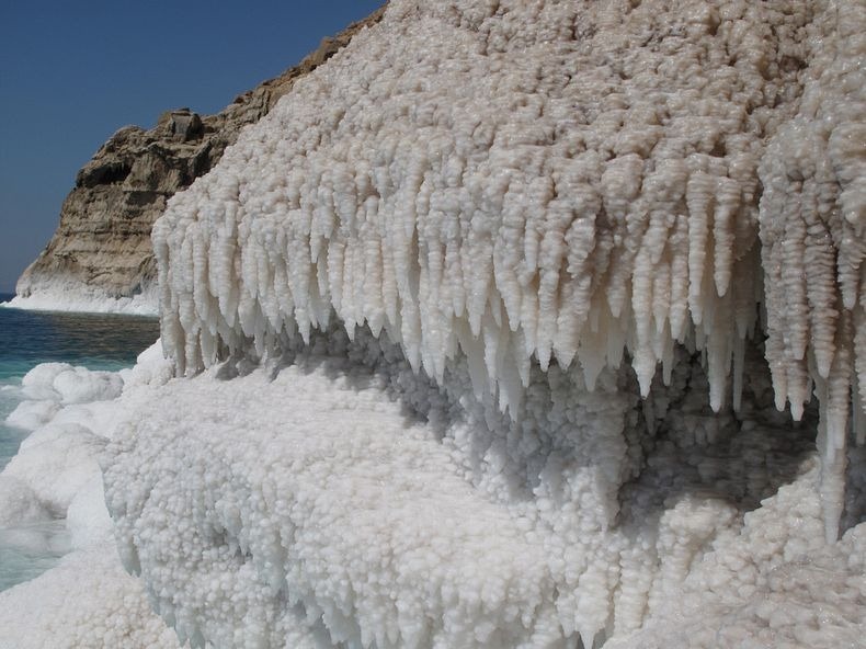 Фотография: Странные соляные образования в Мертвом море №19 - BigPicture.ru