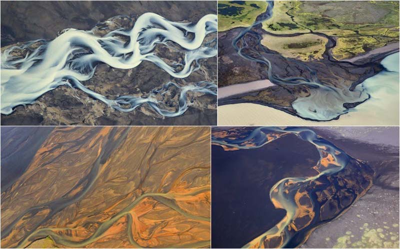 Фотография: Исландские реки - вид сверху №1 - BigPicture.ru