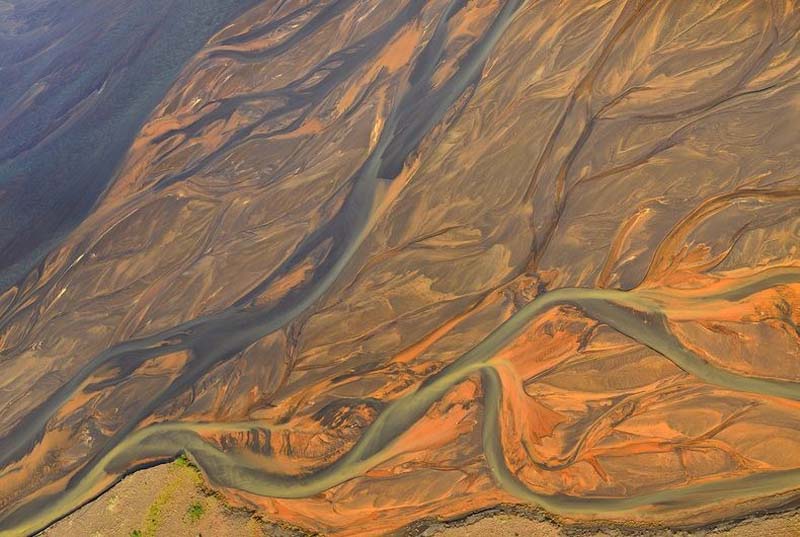 Фотография: Исландские реки - вид сверху №2 - BigPicture.ru