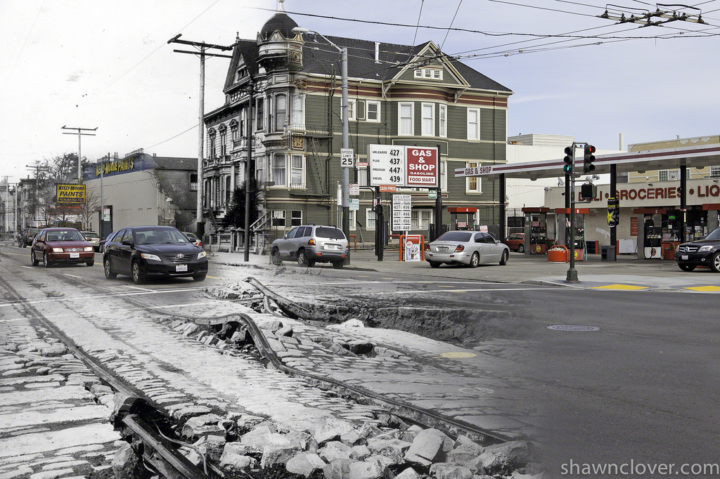 Фотография: Сан-Франциско после разрушительного землетрясения 1906 года и сегодня №16 - BigPicture.ru
