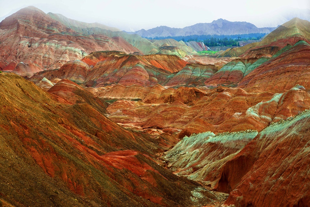 Фотография: Ландшафт Дэнксия — цветные горы Китая №8 - BigPicture.ru
