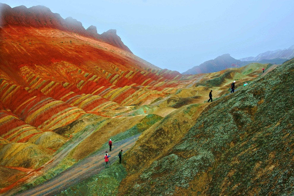 Фотография: Ландшафт Дэнксия — цветные горы Китая №9 - BigPicture.ru