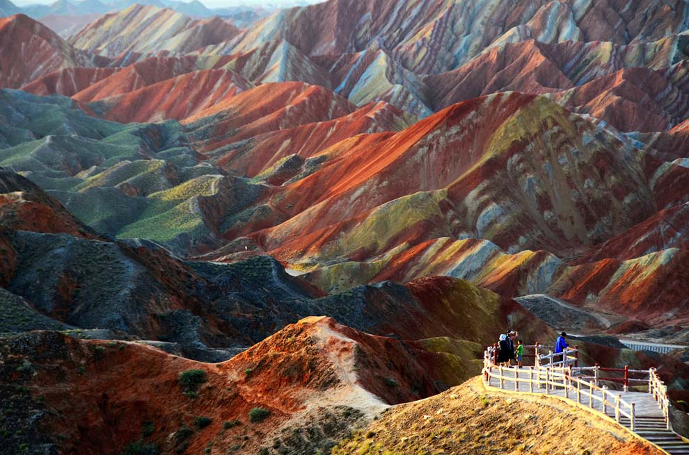 Фотография: Ландшафт Дэнксия — цветные горы Китая №16 - BigPicture.ru