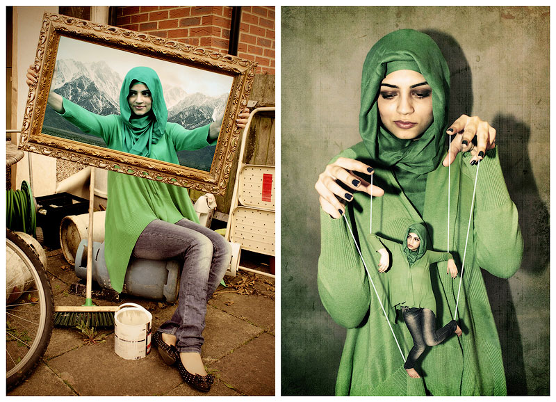 Фотоманипуляции Низаад, девушки-мусульманки из Лондона