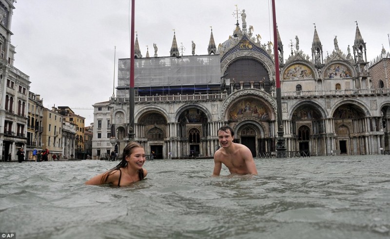 Одно из сильнейших наводнений за всю историю Венеции