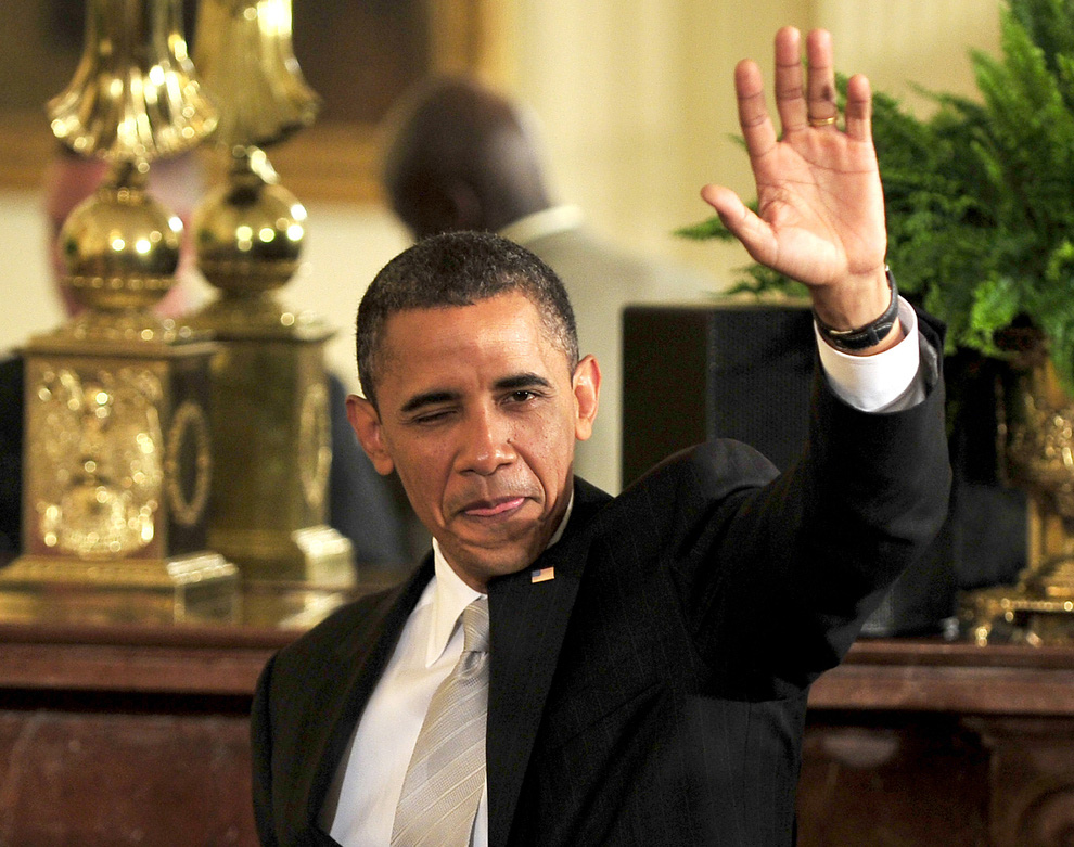 Фотография: Эмоциональный Барак Обама №40 - BigPicture.ru