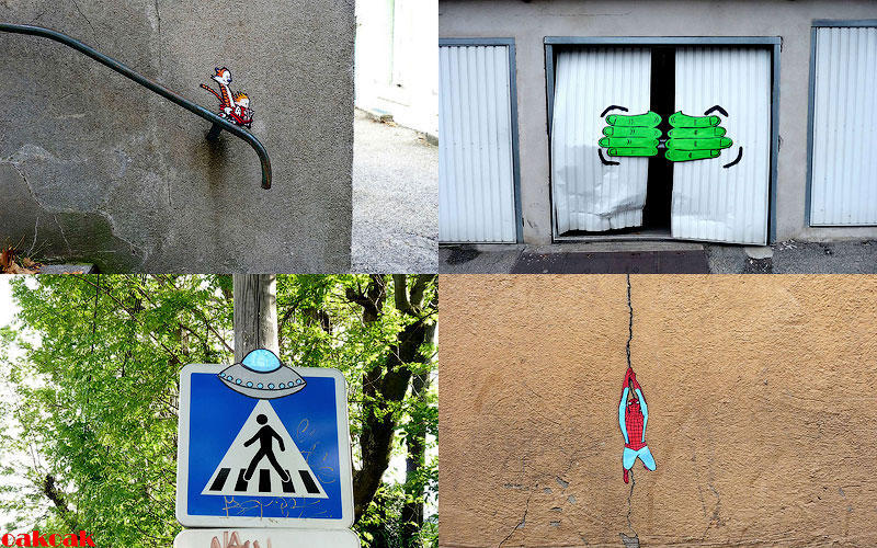 Фотография: Умный французский стрит-арт от OakoAk №1 - BigPicture.ru