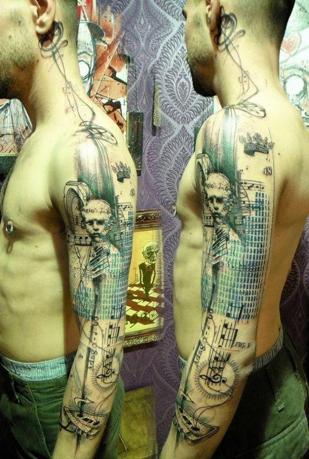 Фотография: Шедевральные татуировки от французского тату-мастера №18 - BigPicture.ru