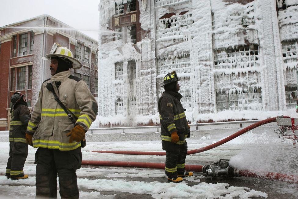Фотография: Чикагское ледяное пожарище №4 - BigPicture.ru