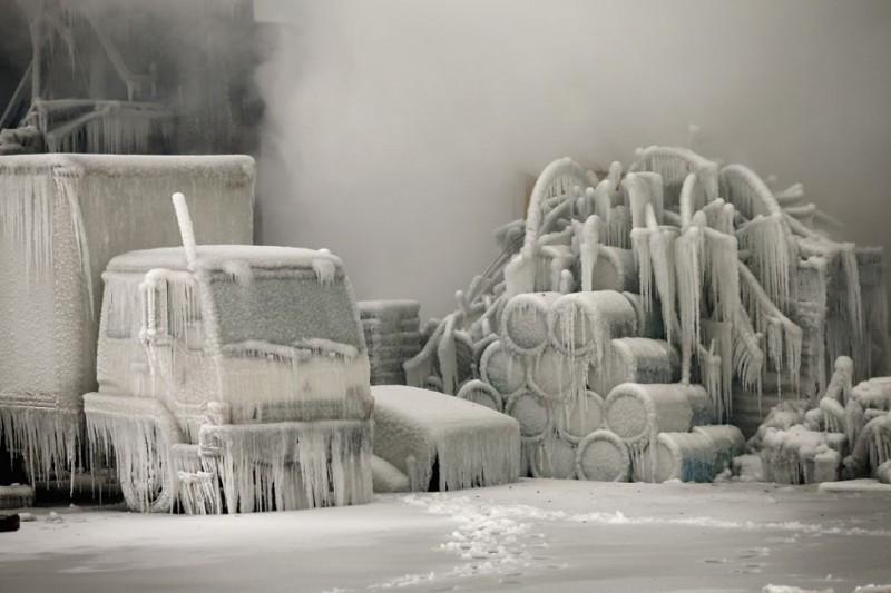 Фотография: Чикагское ледяное пожарище №1 - BigPicture.ru