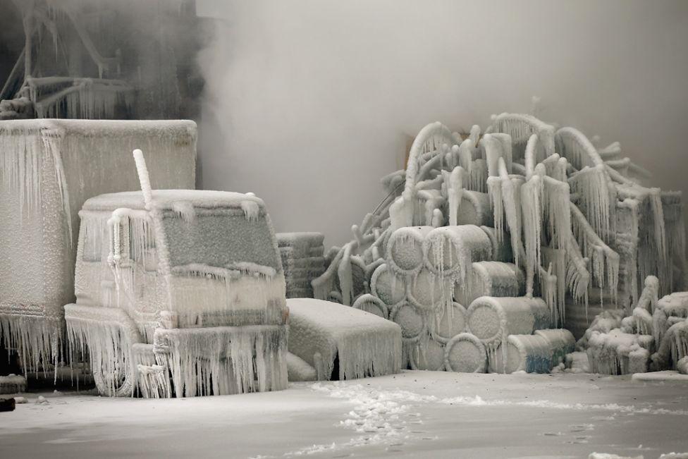 Фотография: Чикагское ледяное пожарище №9 - BigPicture.ru