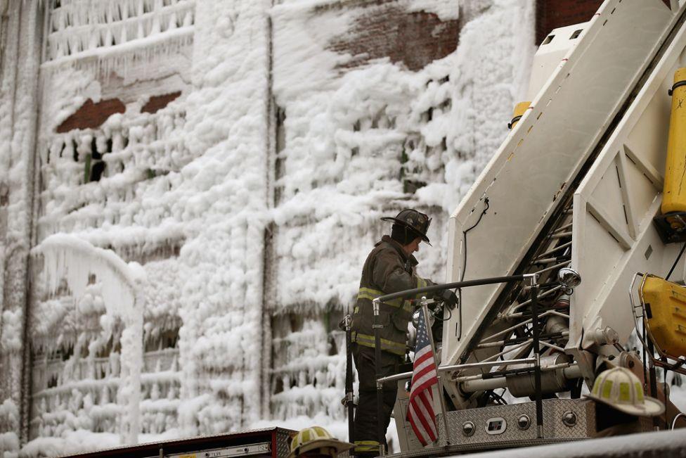 Фотография: Чикагское ледяное пожарище №11 - BigPicture.ru