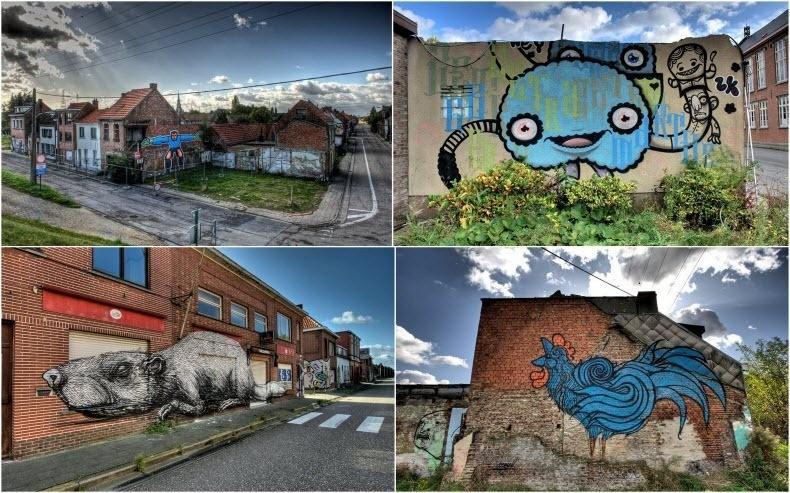Фотография: Заброшенная деревня Доэл и ее удивительный стрит-арт №1 - BigPicture.ru