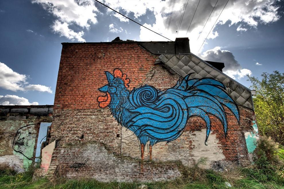 Фотография: Заброшенная деревня Доэл и ее удивительный стрит-арт №7 - BigPicture.ru