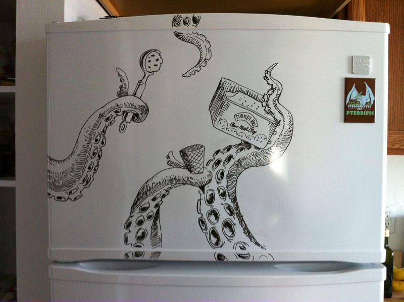 Фотография: Рисунки на холодильнике №14 - BigPicture.ru
