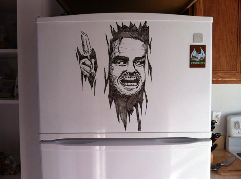 что нарисовать на холодильнике