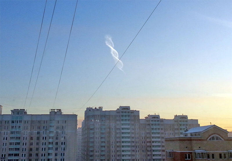 Фотография: Загадочное облако в виде двойной спирали №5 - BigPicture.ru