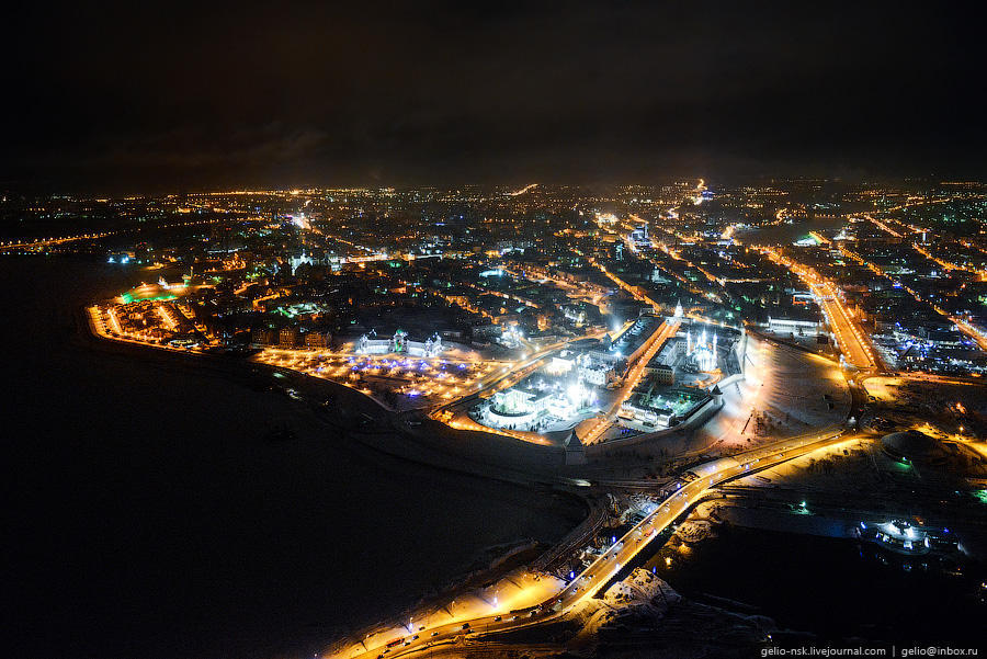 Фотография: Ночная Казань с вертолета №17 - BigPicture.ru