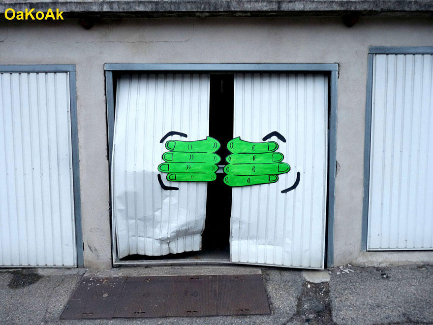 Фотография: Умный французский стрит-арт от OakoAk №13 - BigPicture.ru