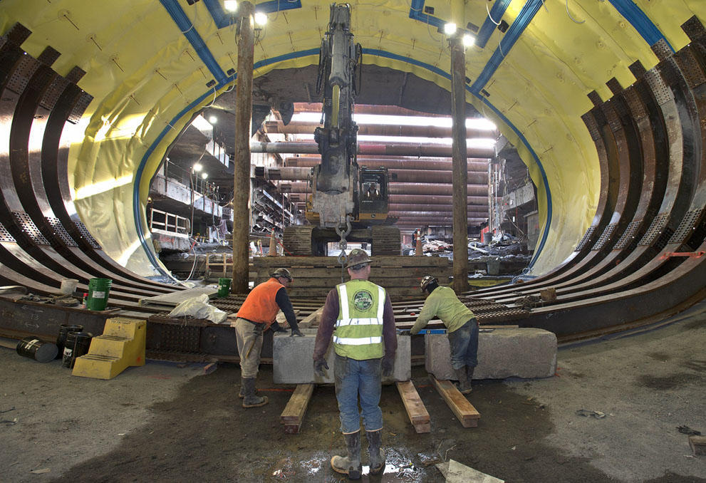 Фотография: Строительство тоннелей метро в Нью-Йорке №8 - BigPicture.ru