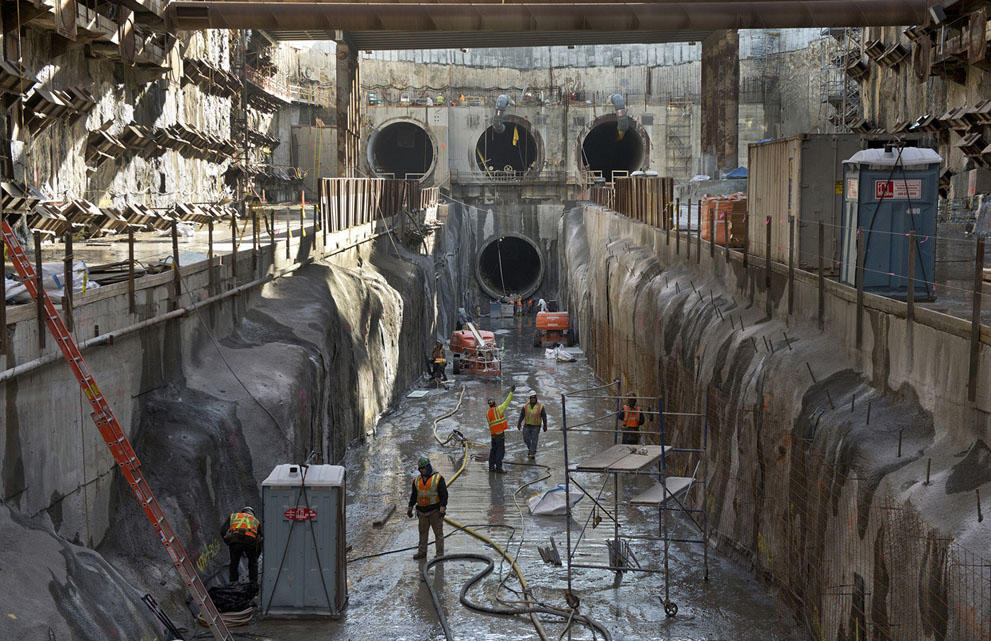 Фотография: Строительство тоннелей метро в Нью-Йорке №19 - BigPicture.ru