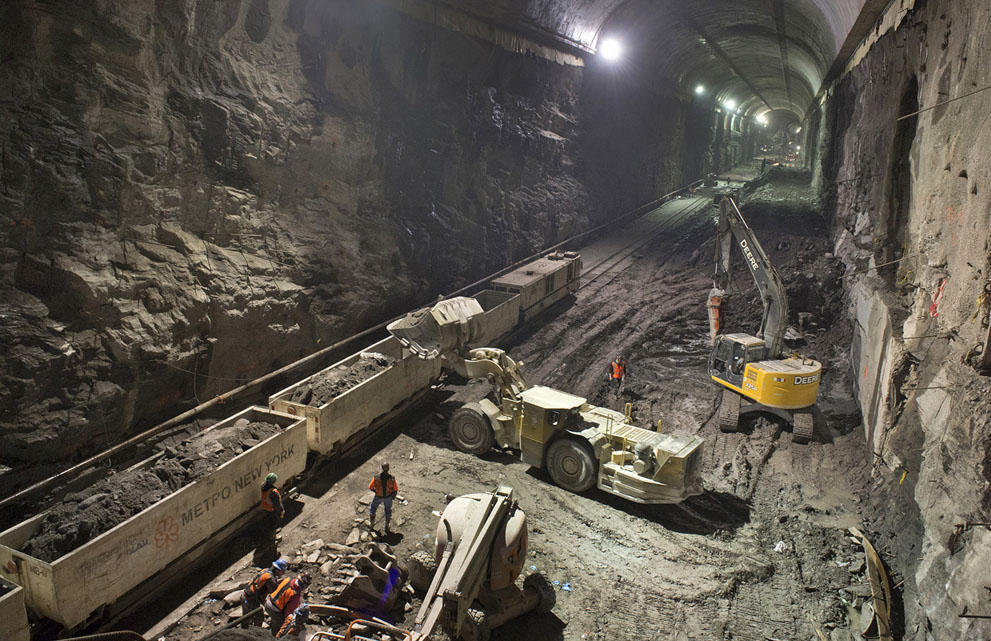 Фотография: Строительство тоннелей метро в Нью-Йорке №30 - BigPicture.ru